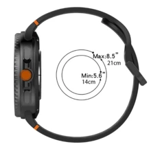 Durable Silicone Watch Band + PC Watch Case, Compatible With Samsung Galaxy Watch 8/8 Classic 40mm/44mm, Unisex, Sweat-Resistant, Lightweight Bracelet Strap, Compatible With Samsung Galaxy Watch 8 Classic/8 Smartwatch Accessories, Affordable, Suitable For Back To School Season - Black - View 4