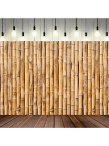 1 件竹子背景派对背景照片道具、横幅装饰、派对家居装饰、派对墙面装饰、派对背景装饰、派对装饰用品 - 多色 - 查看 3