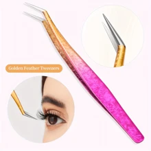 Zestaw 5 precyzyjnych pęset do przedłużania rzęs, zestaw zalotek do rzęs – profesjonalny aplikator i narzędzie do usuwania rzęs ze stali nierdzewnej z końcówkami pokrytymi tytanem, akcesoria kosmetyczne DIY do idealnych rzęs, do poprawy objętości i długości, w zestawie etui, nie wymaga baterii, prezenty dla rodziny, przyjaciół, par, na Halloween, prezenty świąteczne, na powrót do szkoły, zalotka do rzęs, pęseta do brwi, makijaż, tanio, wystrój pokoju, toaletka, podróż, sypialnia, akcesoria do makijażu, pęseta