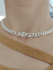 定制18K金名字项链，定制不锈钢名字项链，定制字母项链，铭牌项链，个性化复古名字项链，珠宝礼品，青春珠宝，黑色，银色，金色，时尚，彩色，复古，简约，男女皆宜，休闲，可爱，定制，个性化，独特，送给他的理想礼物，送给她的理想礼物，男友，女友，爸爸，妈妈，家人，朋友，周年纪念日，生日，毕业典礼，舞会，派对，定制时尚珠宝，女士珠宝 - 彩色 - 查看 9