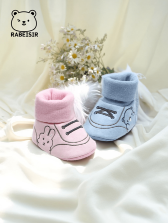 RABEISIR Infant Sports Shoes, Toddler Casual First Walking Shoes, Cartoon High-Top Socks Shoes, Super Soft, Lightweight & Non-Slip, Suitable For Daily Wear And Gatherings, All Season