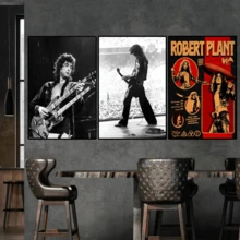 1 pezzo cartellone murale senza cornice, 1 pezzo popolare cartellone da parete dell'aeronave Band L-LED Z-Zeppelin, stampa artistica per decorazione domestica, sala da pranzo, camera da letto, bar, impermeabile, opzionale con cornice - Multicolore - Visualizzare 6