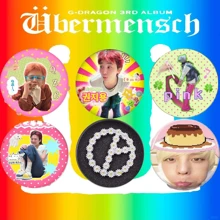 The GD Mama Crown Fan Support Baji 75mm Badge Highly Attractive Brooch Backpack Pendant Gift