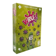 Juego de mesa Virus 1 2 3, juego de cartas divertidamente contagioso, versión en español e inglés, juego de fiesta para Halloween, juego familiar divertido