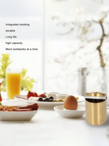 不锈钢牙签盒，便携式牙签收纳盒，金属牙签盒，适用于餐桌、餐厅、旅行 - 彩色 - 查看 6