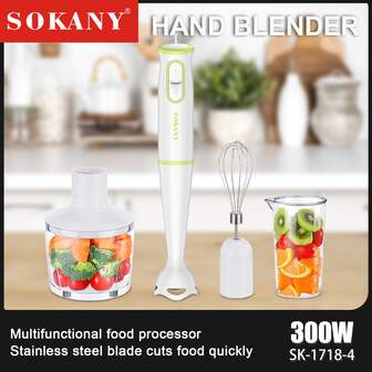  SOKANY1718-4 Multifunctional Cooking Stick Baby Food Supplement Household 4 In 1 Cooking Stick Egg Beating And Stirring