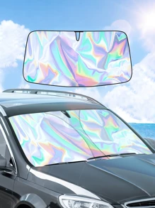 Automobile Windshield Sunshade-Foldable Automobile Umbrella Sunshade, Anti-Ultraviolet Car Front Window (Heat Protection) Windshield Cover Card