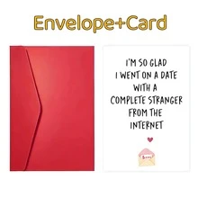 1pc Birthday Card Valentine's Day Greeting Card Christmas Card Unique Love Note - For Him Or Her, Husband, Wife, Boyfriend, Girlfriend