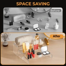 Clear Acrylic Riser For Display Acrylic Shelf Riser Jewelry Stand Retail Desktop Display Stand For Cupcake, Collectibles, Organize, Decor - Multicolor - View 5