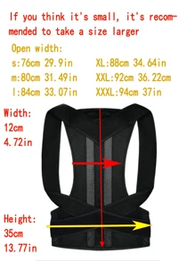 Adjustable Posture Corrector For Adult Men And Women, Suitable For Students, Back Support Brace For Clavicle Support, Neck, Back And Shoulder