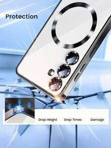 豪华无线充电磁性外壳带镜头保护电镀透明防震 TPU 外壳适用于三星 Galaxy Galaxy S25 S25Edge S25Plus S25Ultra S24 S24Ultra S24Plus S24FE S23FE S23Ultra S23Plus S22Ultra S20FE S21FE S21Ultra/A16 A26 A36 A56 A15 A25 A35 A55 A14 A34 A54 /Note10 Note10Plus Note20 Note20Ultra 外壳防水防摔防刮 - 黑色 - 查看 7