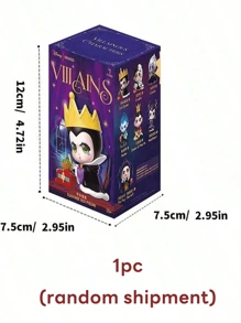 Figuras de la serie "Nacido para rebelarse" de los villanos de Disney en caja ciega, figuras coleccionables de personajes villanos de Disney que incluyen a la Reina Malvada y talla grande, con una elaboración detallada y accesorios icónicos, elemento sorpresa con entrega aleatoria, perfecto para fans y coleccionistas de Disney