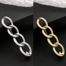 3pcs Versatile Brooch Style Waist Cincher, Adjustable Metal Waist Reducer For Pants, Jeans, Fashionable Waist Clip, No Sewing Needed, Detachable Waist Snaps, Prevent Exposure, Apply To Coats, Dresses, Cuffs Tightener