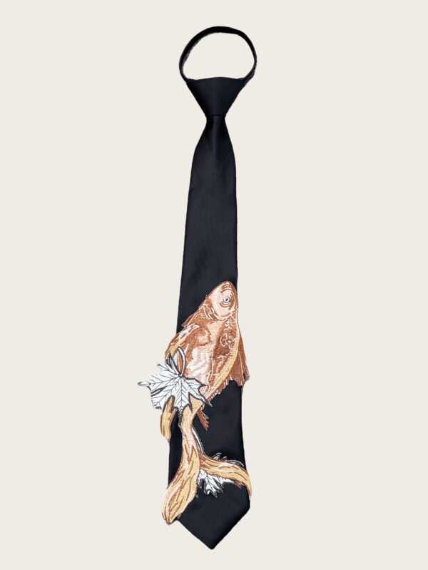 Embroidered Bow Tie Accessory, Unique Design To Pair With Shirts