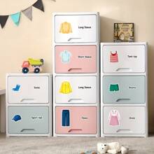 20pcs/Set Clothing Label Stickers, Children's Bedroom Wardrobe Decor Stickers, Self-Adhesive Background Decor Stickers, Suitable For Kids Room Cabinet Decoration