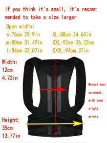 Adjustable Posture Corrector For Adult Men And Women, Suitable For Students, Back Support Brace For Clavicle Support, Neck, Back And Shoulder
