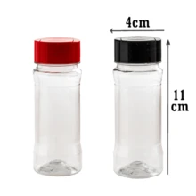 Spice Jar With Swivel Lid 2 Units 120ml/200ml – Store Condiments With Style And Practicality - 黑色 - 查看 6