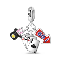 New Silver-Plated Cartoon Magic Character Charm Pendant, Suitable For Original DIY Bracelet, Women's Birthday Engagement Fashion Jewelry Gift - Silver - View 17