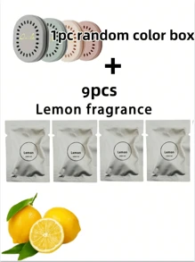 2/5/10pcs Household Long-Lasting Deodorant Perfume Tablets With An Extra 1 Case - Solid Perfume Deodorant Tablets, Suitable For Home, Car, Luggage, Bathroom, Bedroom, Wardrobe And Toilet