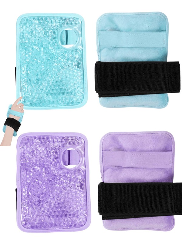 1pc Wrist Gel Ice Pack-Reusable Hot And Cold Ice Gel Pack With Adjustable Brace For Uncomfort Relief-Microwaveable, Freezable And Reusable