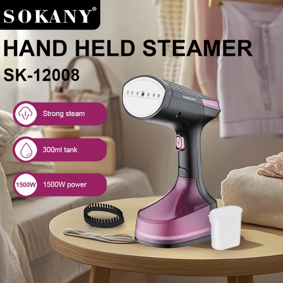 SOKANY فرشاة كي SOKANY12008 منزلية للسفر محمولة باليد آلة كي الملابس كي صغير