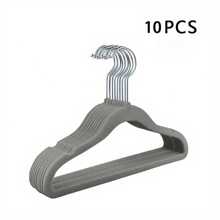 50 件植绒儿童衣架，防滑晾衣架，植绒婴儿衣架 - 防滑衣架，适合婴儿、幼儿和婴儿衣服 - 简约设计儿童衣柜衣架 - 彩色 - 查看 12