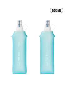 WRELS 1 pièce Bouteille d'eau de sport pliable de 150/250/500 ml, bouteille d'eau chaude et froide sans odeur pressée à chaud