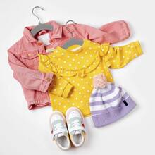 50 件植绒儿童衣架，防滑晾衣架，植绒婴儿衣架 - 防滑衣架，适合婴儿、幼儿和婴儿衣服 - 简约设计儿童衣柜衣架 - 彩色 - 查看 4