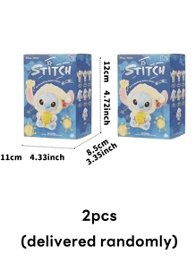 Cajas ciegas de vinilo de la serie Disney Stitch Must Eat A Bitche, caja individual/caja de juego opcional, entrega aleatoria, variedad de formas, adornos lindos, cajas ciegas interesantes, figuras coleccionables, adornos para autos, decoraciones de escritorio, colgantes de mochila, adecuadas para amigos como regalos, regalos de cumpleaños, regalos de San Valentín