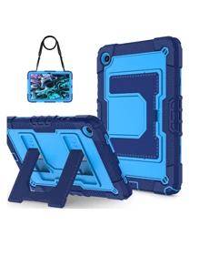 1 件大号支架平板电脑保护套,带肩带,兼容 iPad Mini 6 (2021)/Mini 7 (2024)、iPad 10.2 7th 8th 9th (2019/2020/2021)、iPad 10th 10.9 (2022)/iPad (A16) 11" (2025)、iPad Air 4 10.9 (2020)、iPad Air 5 10.9 (2022)、iPad Air 11 M2/M3 (2024/2025)、Tab A9 Plus 11",带铅笔插槽 - 彩色 - 查看 83