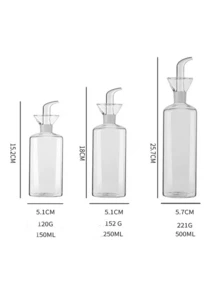 Cirelle 1 sticlă de ulei din sticlă, dozator de sticlă de ulei transparent, cutie de ulei, recipient pentru condimente, ustensile de bucătărie, accesorii de bucătărie, accesoriu de bucătărie, Anul Nou, Ziua Recunoștinței, petrecere de Crăciun, articole esențiale pentru bucătărie Rama, cină în familie, accesorii pentru restaurante de lux, cadou de casă nouă, decor de vară pentru casă