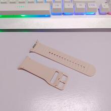 Durable Silicone Watch Band + PC Watch Case, Compatible With Samsung Galaxy Watch 8/8 Classic 40mm/44mm, Unisex, Sweat-Resistant, Lightweight Bracelet Strap, Compatible With Samsung Galaxy Watch 8 Classic/8 Smartwatch Accessories, Affordable, Suitable For Back To School Season - Pink Sand Color - View 6