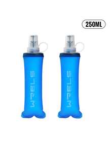 WRELS 1 pièce Bouteille d'eau de sport pliable de 150/250/500 ml, bouteille d'eau chaude et froide sans odeur pressée à chaud