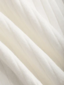 GRDR 男士宽松薄款罗纹领针织Polo衫，短袖，夏季 - 白色 - 查看 7