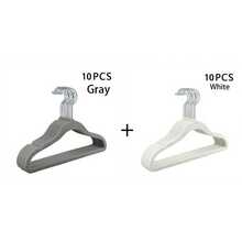 50 件植绒儿童衣架，防滑晾衣架，植绒婴儿衣架 - 防滑衣架，适合婴儿、幼儿和婴儿衣服 - 简约设计儿童衣柜衣架 - 彩色 - 查看 19