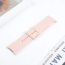 Durable Silicone Watch Band + PC Watch Case, Compatible With Samsung Galaxy Watch 8/8 Classic 40mm/44mm, Unisex, Sweat-Resistant, Lightweight Bracelet Strap, Compatible With Samsung Galaxy Watch 8 Classic/8 Smartwatch Accessories, Affordable, Suitable For Back To School Season - Pink Sand Color - View 7