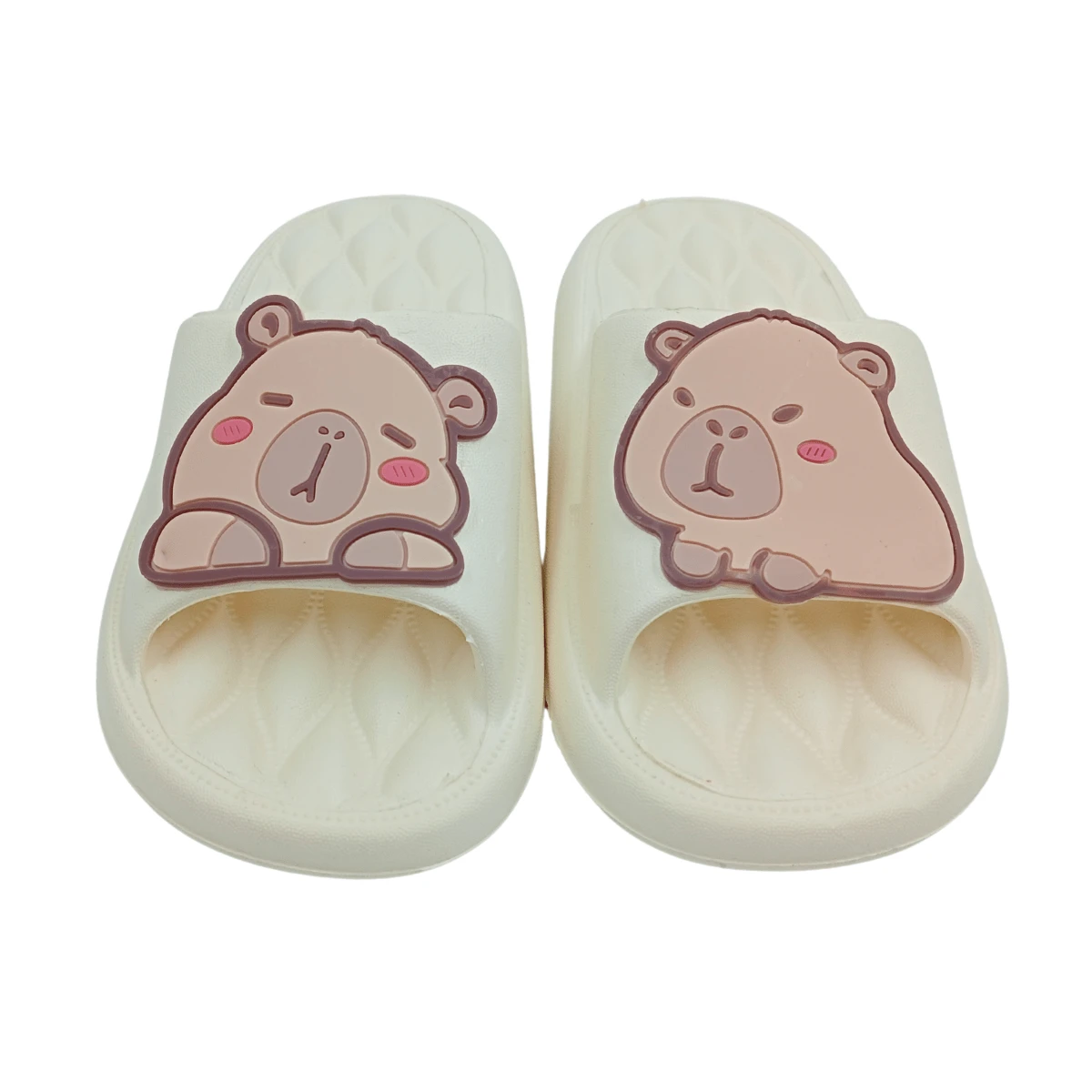 Chancla Sandalia Pantufla Capibara Mujer  Baño Super Libera Kawia Moda - Beis - Ver 1