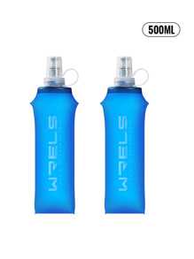 WRELS 1 pièce Bouteille d'eau de sport pliable de 150/250/500 ml, bouteille d'eau chaude et froide sans odeur pressée à chaud