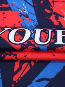 Camiseta de fútbol personalizada 2025, ligera y transpirable de 210g para primavera/verano, cuello en V, con nombre y número personalizados delante y detrás, casual para uso diario, fiestas y reuniones, ajustada