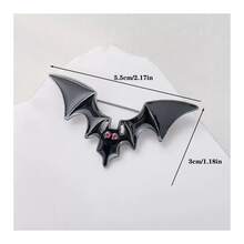 1pc Halloween Punk Style Bat Design Hairclip, Bangs Clip, Hair Accessory