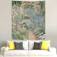 Flowers Tapestry, Aesthetics Art Tapestries For Bedroom Living Room Home Decor 90g Washable 79x59 Inch Large Tapestries Party Decor Indoor And Outdoors, Gifts For Woman Included Free Installation Package