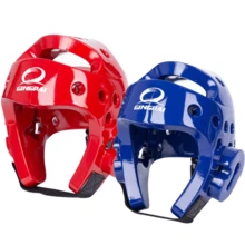 GINGPAI Casco protector de Taekwondo, casco protector para adultos en blanco, rojo, azul, casco de boxeo reforzado - Multicolor - Ver 5