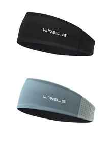 1pc WRELS Lightweight Breathable Moisture-Wicking Elastic Sports Headband, Women's Hairband, Wide Headband - Suitable For Running, Fitness, Tennis, Badminton, Yoga, Pilates - Unisex Minimalist Anti-Slip Design