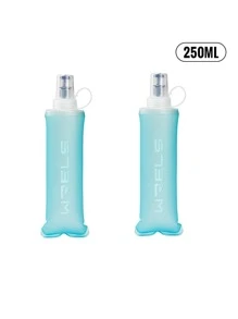 WRELS 1 pièce Bouteille d'eau de sport pliable de 150/250/500 ml, bouteille d'eau chaude et froide sans odeur pressée à chaud