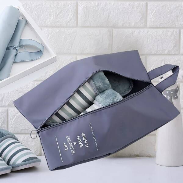 1 pieza Bolsa de almacenamiento de zapatos portátil de gran capacidad, a prueba de polvo para viajar y organizar el hogar