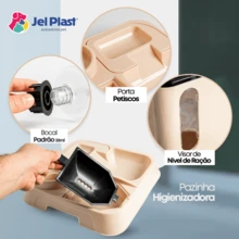 Comedouro e Bebedouro Automático Para Cães e Gatos Premium 3 em 1 Jel Plast