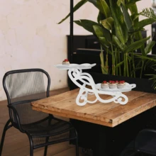 甜品托盘展示架，生日派对蛋糕零食架，家居客厅水果盘 - B款 - 查看 4