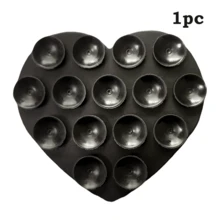 1pc Heart-Shaped Silicone Phone Grip, 19 Pcs Silicone Phone Stick-On Handle, Double-Sided Heart-Shaped Anti-Slip Accessory For Phone Case, Multi-Color Options - Multicolor - View 11