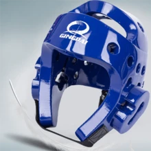 GINGPAI Casco protector de Taekwondo, casco protector para adultos en blanco, rojo, azul, casco de boxeo reforzado - Multicolor - Ver 10