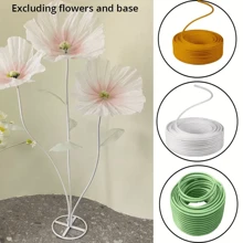 Flexible Bendable Floral Shaping Tube - 3 Colors (White, Green, Golden) For Plant & Balloon Decor, Christmas, Easter, Valentine's Day, Thanksgiving, Graduation - Durable Plastic Home Decoration, No Power Needed, Flower Decorations